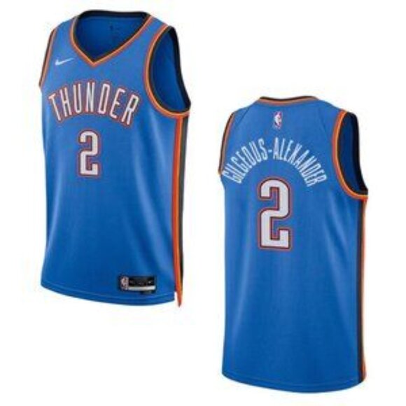 Mens Youths Kids Shai Gilgeous Alexander Blue Jersey